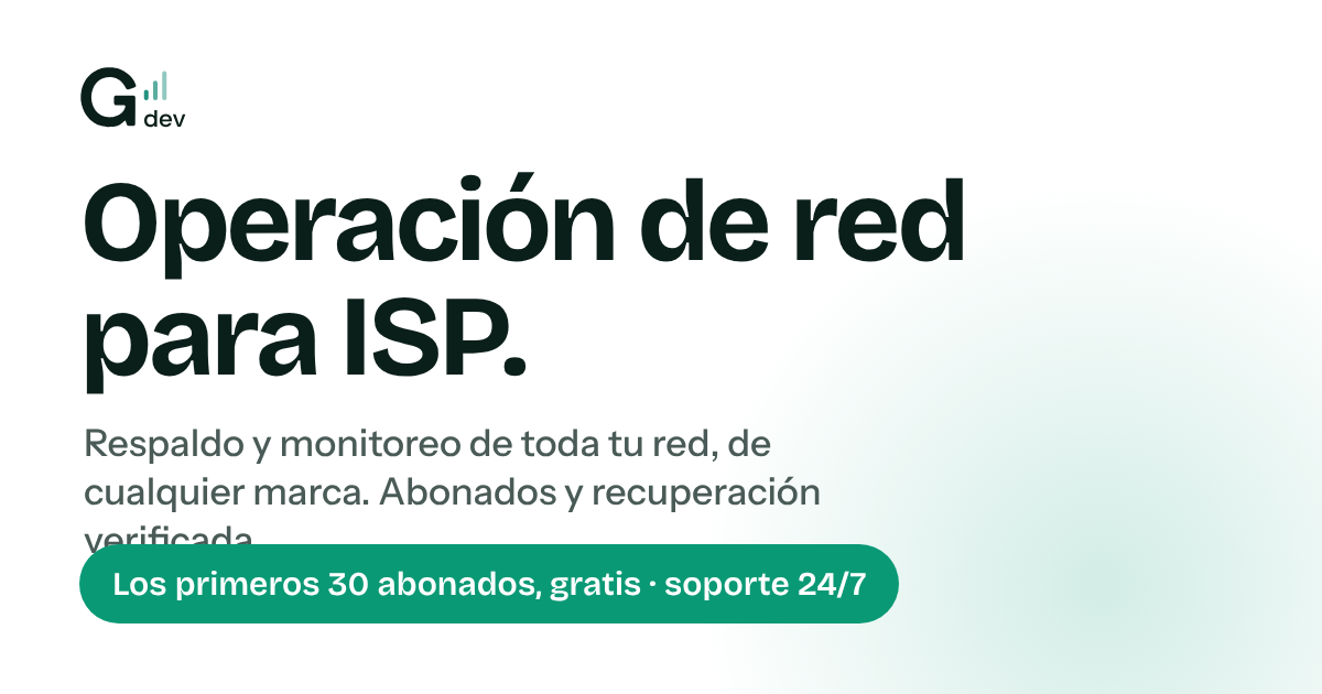 Mimosa Router GDev | Gestión integral para ISP